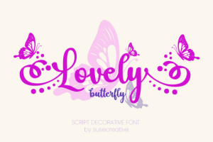 Lovely Butterfly Font