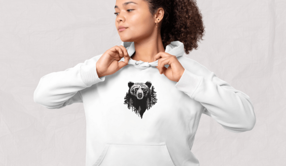 Majestic Bear in Forest - Image 4