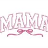 Mama Applique Pink Bow