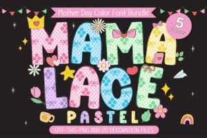 Mama Lace Pastel Font