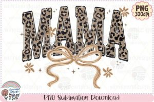 Mama Leopard Print Coquette Fall Floral
