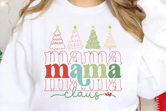 Mama Mini Daddy Claus SVG, Christmas SVG - Image 2