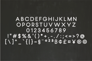 Alternative view of Masculine Font