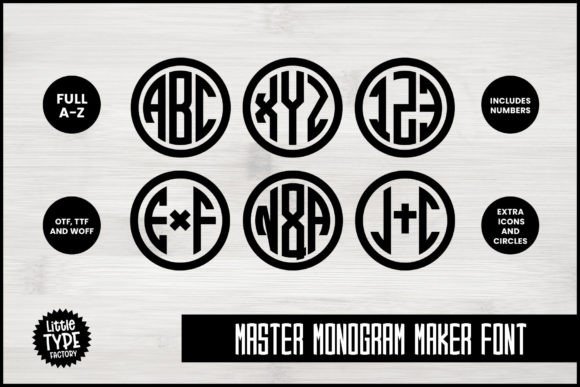 Master Monogram Font - Image 2