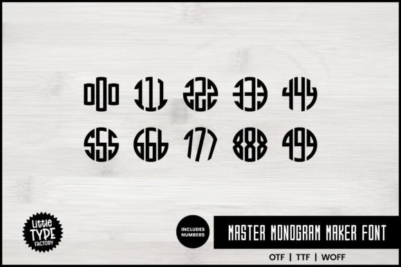 Master Monogram Font - Image 5