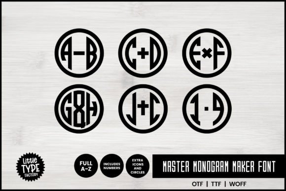 Master Monogram Font - Image 8