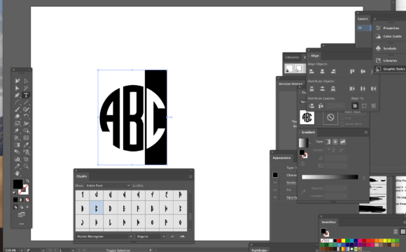 Master Monogram Font - Image 9