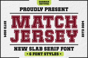 Match Jersey Font