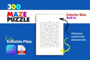 Alternative view of Maze Puzzle for Kids- 300 Mazes Interior