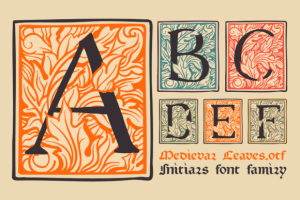 Medieval Leaves Font