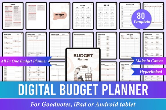 Mega Digital Planner Bundle Canva IPad - Image 4
