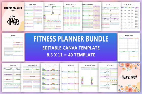 Mega Planner Bundle Canva - Image 6