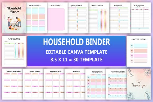 Mega Planner Bundle Canva - Image 7