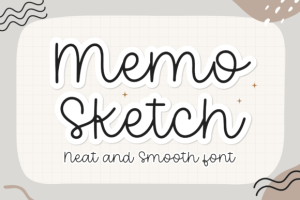 Memo Sketch Font