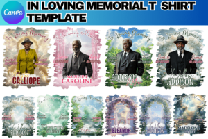 Alternative view of Memorial T Shirt Canva Mega Bundle