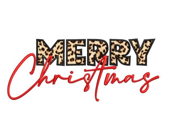 Merry Christmas Applique