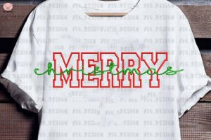 Alternative view of Merry Christmas Applique Embroidery