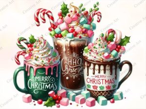 Merry Christmas Coffee Png