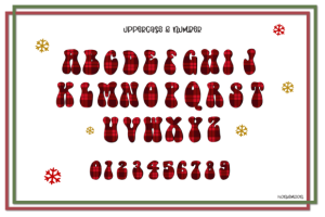 Alternative view of Merry Christmas Font