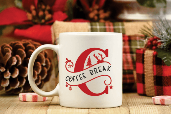 Merry Christmas Monogram Font - Image 4