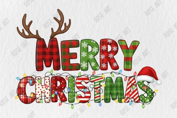 Merry Christmas PNG, Sublimation Designs