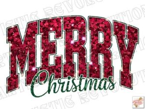 Merry Christmas Png - Glitter Christmas