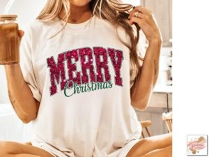 Alternative view of Merry Christmas Png - Glitter Christmas
