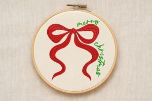 Alternative view of Merry Christmas Red Ribbon Bow