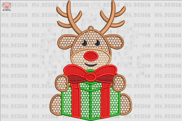 Merry Christmas Reindeer Ornament
