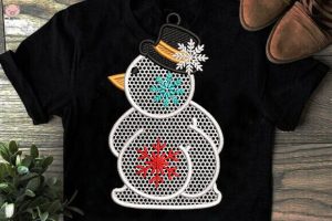 Alternative view of Merry Christmas Snowman Ornament