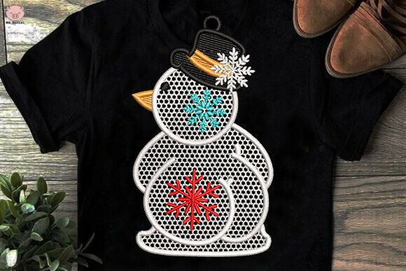 Merry Christmas Snowman Ornament - Image 2