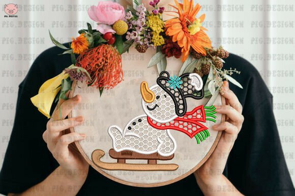 Merry Christmas Snowman Ornament - Image 3