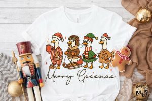 Alternative view of Merry Goosmas PNG-Christmas Goose PNG