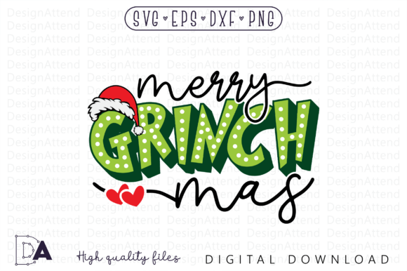 Alternative view of Merry Grinchmas SVG, Christmas SVG PNG