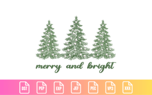 Merry and Bright Christmas Trees