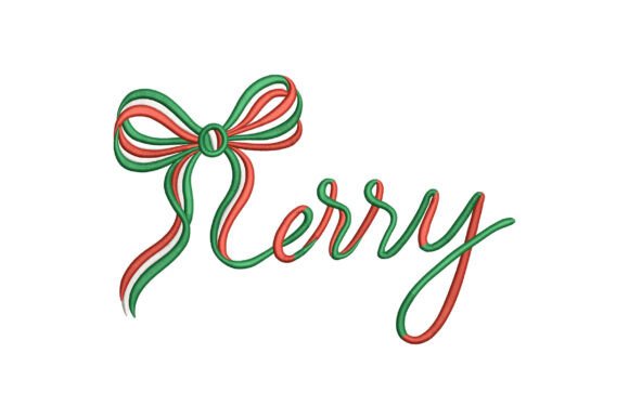 Merry with Bow Christmas