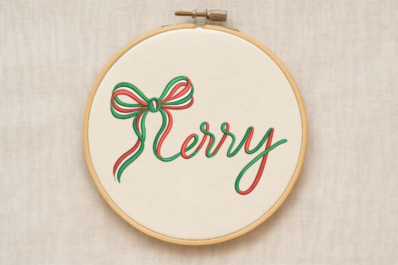 Merry with Bow Christmas - Image 2