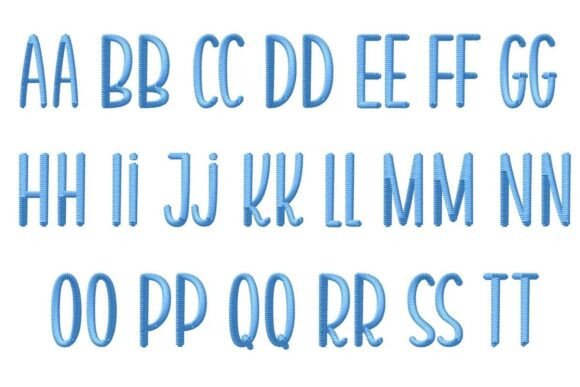 Mini Garden Embroidery Font - Image 4