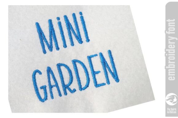 Mini Garden Embroidery Font - Medium - Image 2
