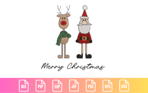 Minimal Santa and Reindeer