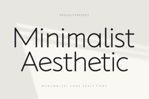 Minimalist Aesthetic Font