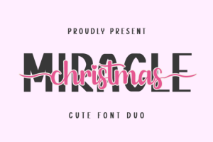 Miracle Christmas Duo Font