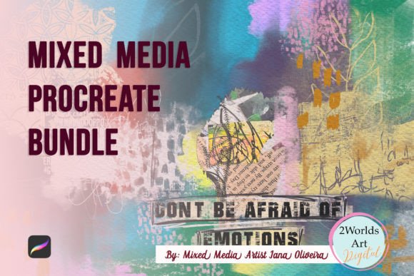 Mixed Media Procreate Brush Set + Bonus