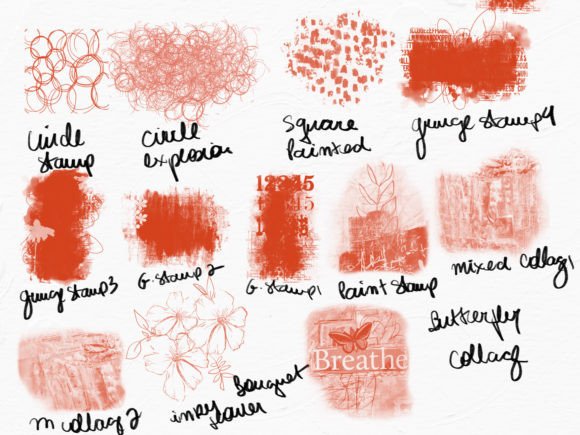 Mixed Media Procreate Brush Set + Bonus - Image 8