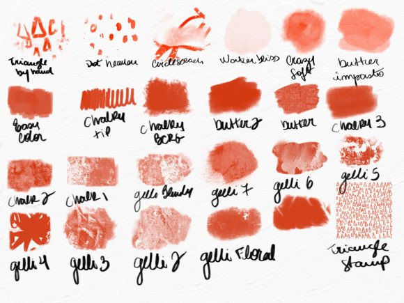 Mixed Media Procreate Brush Set + Bonus - Image 9