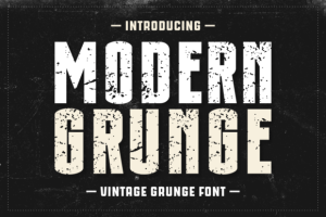 Modern Grunge Font