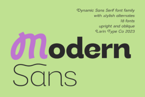 Modern Sans Font