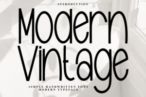 Modern Vintage Font