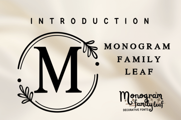 Monogram Family Leaf Font