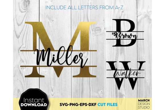 Monogram | Split Monogram SVG | Letters